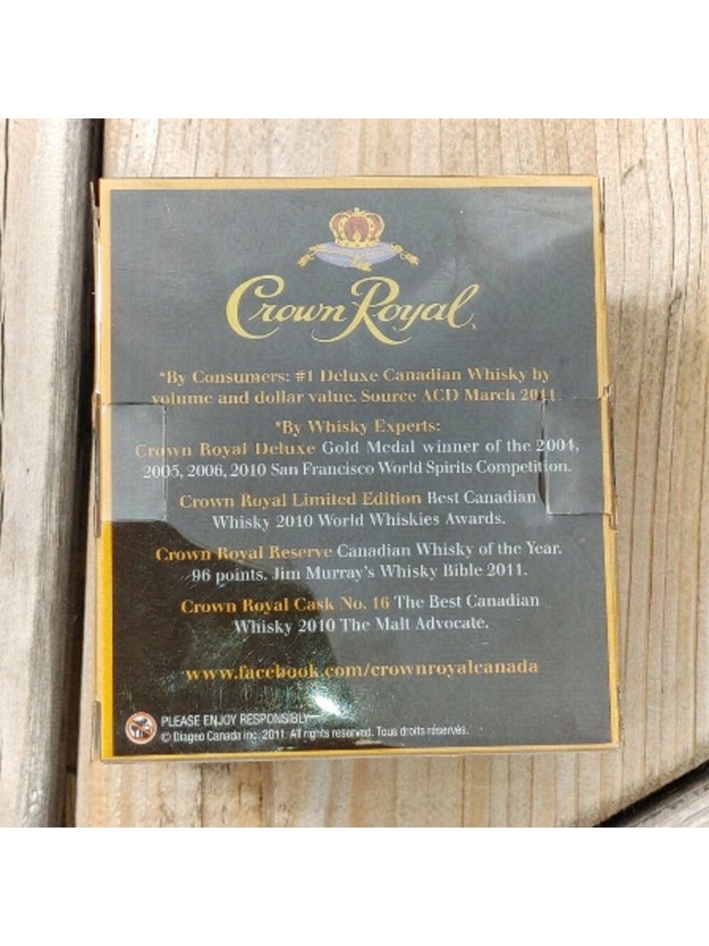 Crown Royal Whisky Black Glass NIP